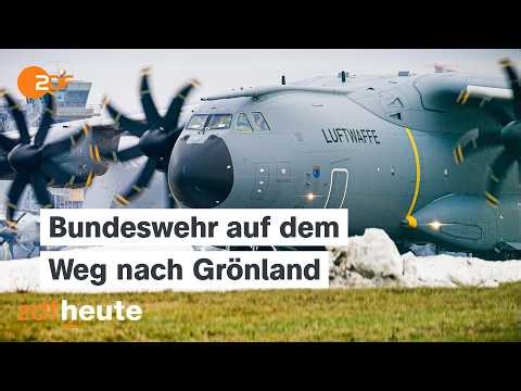 Sicherheit in der Arktis: NATO-Länder verstärken Präsenz auf Grönland | ZDF-Mittagsmagazin