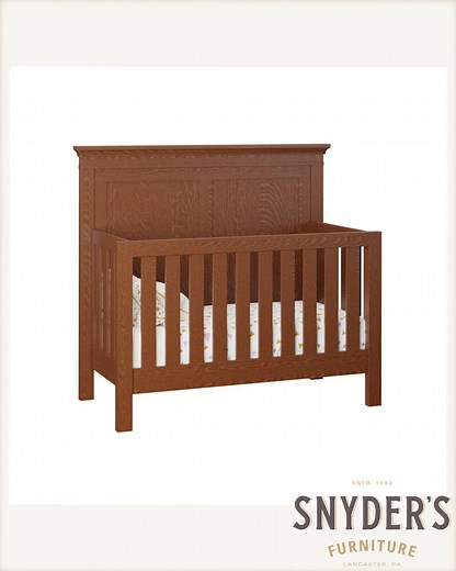 ✨ Sweet dreams start here! ✨ Transform your nursery into a cozy haven with the Haven Panel Amish Convertible Baby Crib. Crafted with love and sustainability, this stunning crib evolves with your little one from infancy to toddlerhood, ensuring comfort and style for years to come. 🌱👶 The rich wood finish and smooth lines add an elegant touch to any room, making bedtime a joy for you and your baby. 🌙💖 Don't wait—give your baby the gift of timeless design today for just $2082.00! 🛒✨ #BabyCrib 