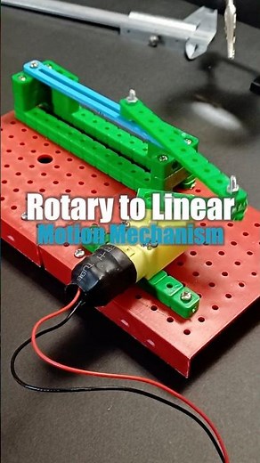 Rotary to Linear Motion Mechanism #mechanism #mechanical