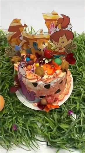 Pebbles themed birthday cake