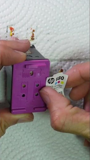 Save money by refilling printer ink cartridge correctly #hpprinter