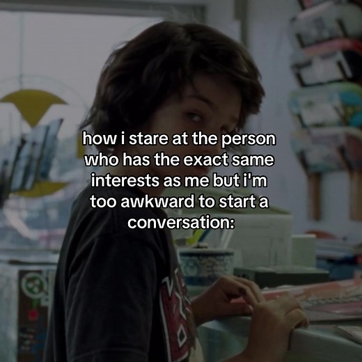 Awkwardly Staring at Someone with Shared Interests | Prontoposts