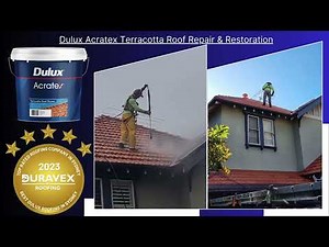 Painting Glazed, Unglazed or Natural Terracotta Roof Tiles with Dulux Acratex Roofing system?
