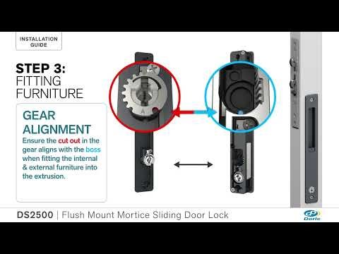 Doric DS2500 Flush Mount Sliding Lock Installation Guide