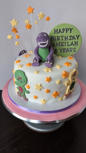 #barney #barneythedinosaur #barneyandfriends #barneybirthdaycake | Maws Braw Bakes And Cakes