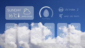 Download Weather forecast interface for free