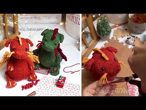 Knitted Dragon by Polushkabunny (Mariia Ermolova)