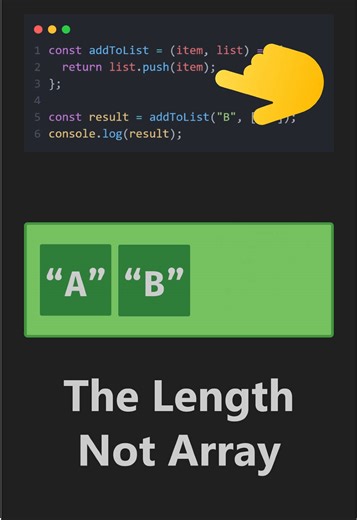 Can You Guess the Output? | Common Interview Question - The return value of push method #javascript #interview #snackjs
