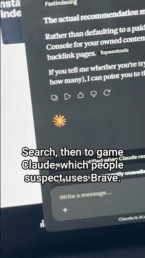 This guy is using his own subreddit to game Claude through Brave Search