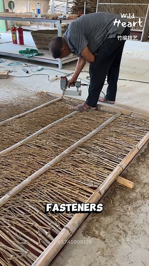 How This Fence Is Made #BambooCraft #RuralEngineering #HandmadeFence #TraditionalSkills #Craftsmanship | Wild Heart