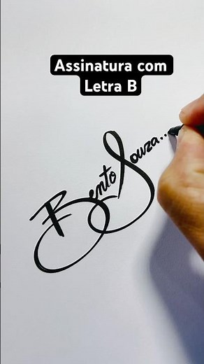 Como criar uma ASSINATURA com a LETRA B