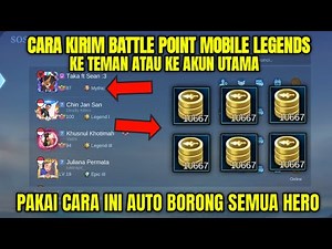 HOW TO SEND MOBILE LEGENDS BATTLE POINTS TO FRIENDS | HOW TO GIFT MOBILE LEGENDS BP TO ML FRIENDS