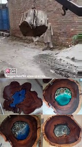 7.9K views · 38 reactions | Made these live edge epoxy resin river tables inspired by kalakahar's swaik lake and hunza's atabad lake . If you want to order this contact us. Delivering anywhere in Pakistan  | Antique.interior | Facebook
