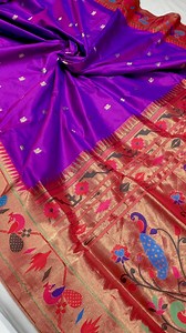 2K views · 20 reactions | Did you know Paithani Silk is called Queen...