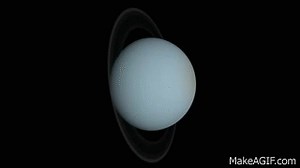 Rotation of Uranus (3D model) on Make a GIF
