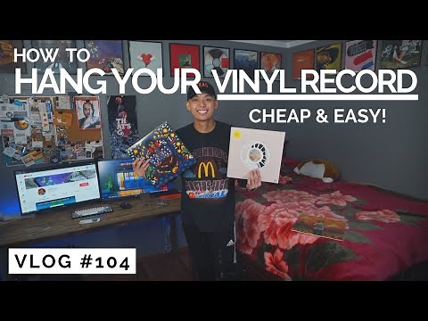 How to Hang Vinyl Record Albums on your Wall | DIY Home Décor