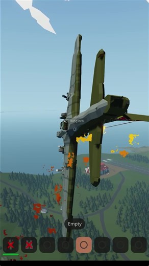 Bomber CRASHES in Stormworks #stormworks #fyp