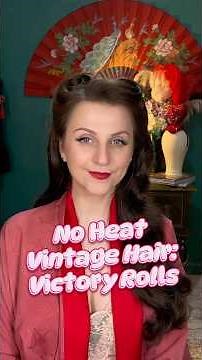 Quick Vintage Hair Tutorial: Victory Rolls! No Heat, No Curl. Featuring Annabelle's Wigs.