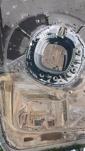 San Diego Stadium, in Southern California, was razed in 2020-2021 and replaced by Snapdragon Stadium in 2022. Following the departure of the San Diego Padres in 2004 and the San Diego Chargers in 2017, plans were made to deconstruct the old stadium and build a new, smaller capacity one. Snapdragon Stadium seats 35,000 and hosts college football, women’s professional soccer, and professional rugby. Created by @dailyoverview Source imagery: @maxartechnologies | Daily Overview