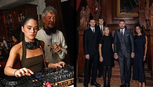 Kim Turnbull takes to DJ decks as Romeo Beckham celebrates David's knighthood