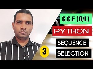G.C.E (A/L) ICT | Python Programming | Tamil Medium | PART 3