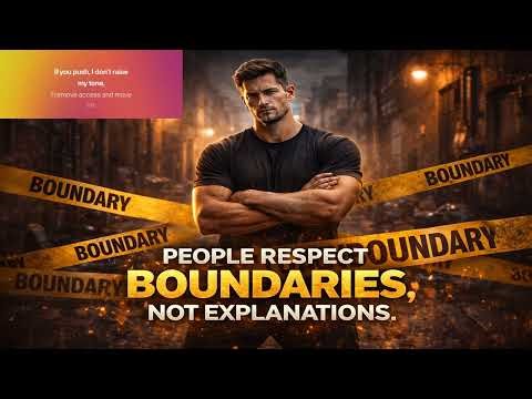 PEOPLE RESPECT BOUNDARIES, NOT EXPLANATIONS | Rap Music 2025