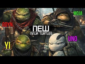 New lineup of the Teenage Mutant Ninja Turtles: Moja, Odyn, Uno, Yi. The Complete Story. TMNT.