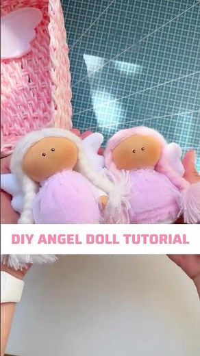 DIY Angel Doll 🕊️ | Free Sewing Tutorial #shorts