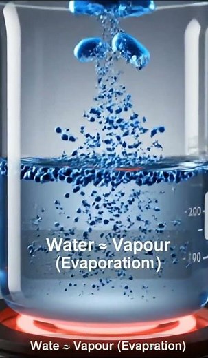 “Water Turns Into Vapour 💧➡️🌫️ | Evaporation Explained | Science Shorts”