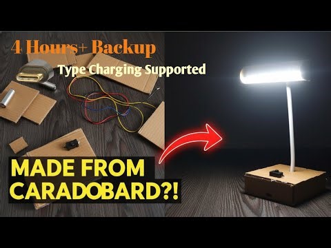 Making a Rechargeable LED Desk Lamp 💡 #DIYdesklamp #howtomakealamp #homemadestudylamp