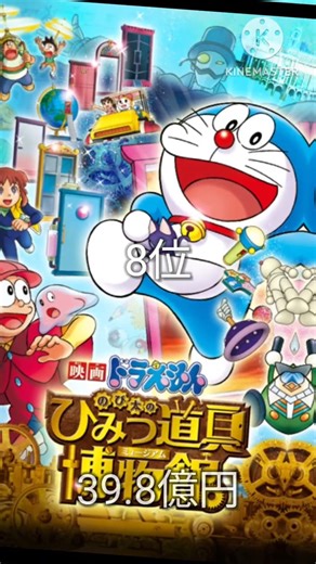 映画ドラえもん歴代興行収入ランキング TOP10
