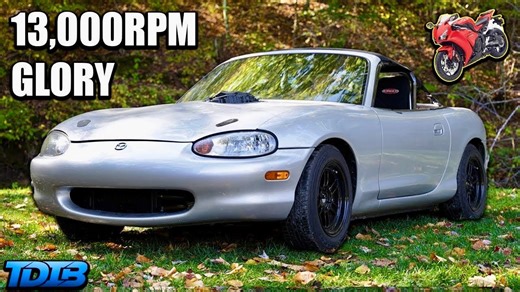 Honda CBR 1000RR swapped Mazda Miata is terrifying to drive