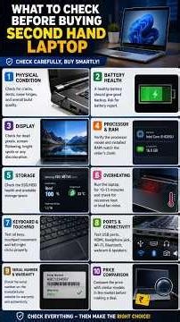 10 Things to Check Before Buying a Second-Hand Laptop | Used Laptop Buying Guide 2026