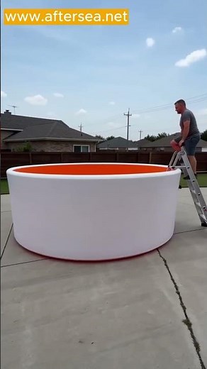 Heavy-Duty Rigid Drop-Stitch Inflatable Pool Rim Walking Strength Test #aftersea #b2bsupplier #pools