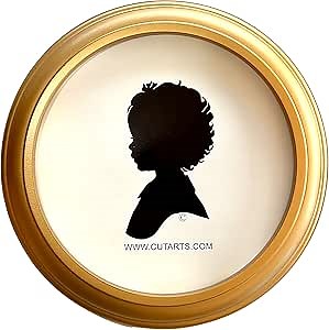 CUT ARTS Round Gold 10" Picture Frame