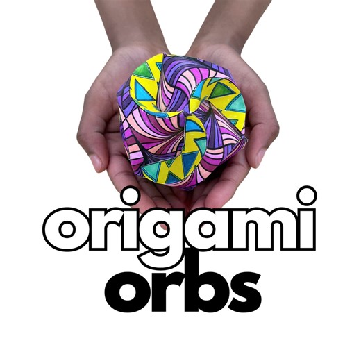 Printable Origami Orbs: DIY Coloring Craft Project, Origami Kit, 3D Paper Art, Paper Ornaments, Color and Craft, Craft Kit, Paper Baubles - Etsy UK