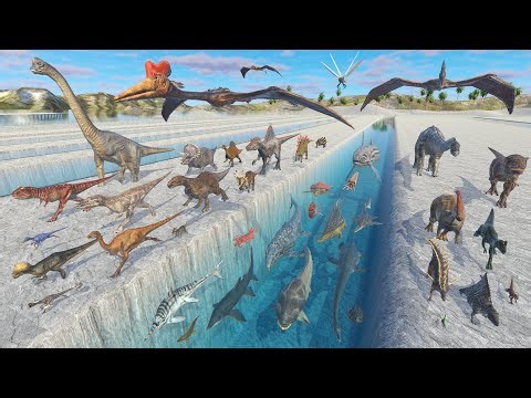 Jurassic Animal Speed Comparison - 3D Animation