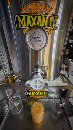 Highlands Honey on Instagram: "Our new Maxant honey creaming machine has completely transformed our operation! We make our creamed honey in-house, and this machine is what makes it possible. The process is fascinating: raw honey gets mixed for 15 minutes, then rests for 45. This cycle runs continuously, 24/7, for about eight days straight. Once complete, we jar and refrigerate it for ten days to set. The result? Pull those jars from the fridge and you’ve got perfectly smooth, spreadable honey th