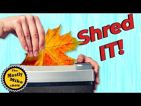 The best way to shred leaves