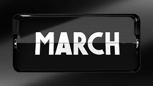 Modern Flip Calendar Turning Through the Months of a Year - From January to December, Seamless Loop