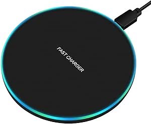 Fast Wireless Charger 20W Max and Compatible with Wireless Earbuds and Smartphones