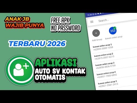 APLIKASI AUTO SV KONTAK OTOMATIS | TERBARU 2026 | GRATIS LINK DOWNLOAD NO PASSWORD🩵 #apk #pushkontak