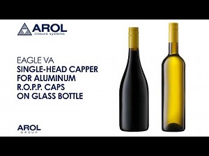 Single-head capper for Ropp aluminum caps on glass bottles