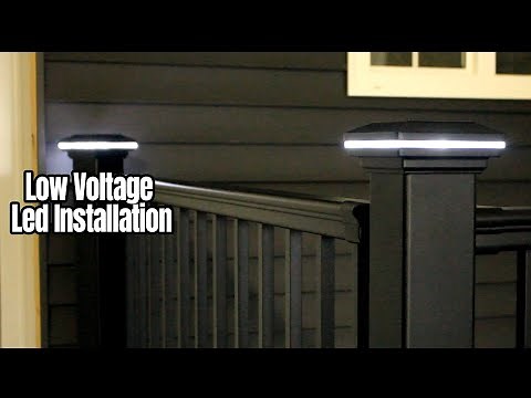 Low Voltage Post Cap Lighting Install