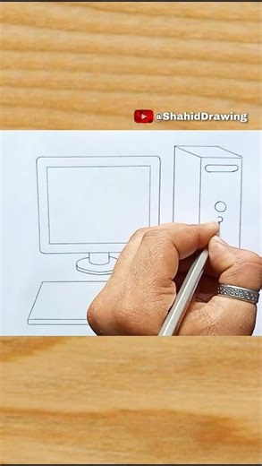 Computer Drawing #schoolproject #drawing #shorts