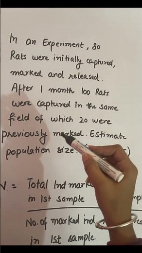 Capture-mark-release -Recapture Method#csirnet #lifescience