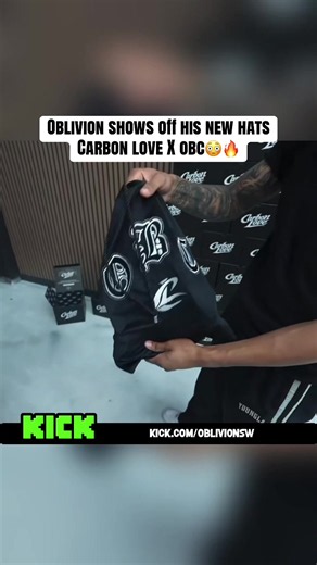 Oblivion shows off his new hats Carbon love X obc
