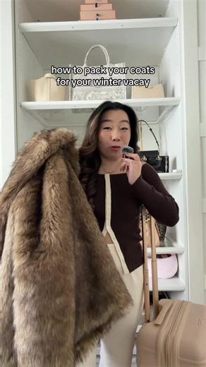 getting the coats to fit are 1 thing but making sure the luggage is under the weight limit is another problem🥲 #travelhack #wintervacation #wintercoat #traveltips #designerhandbags