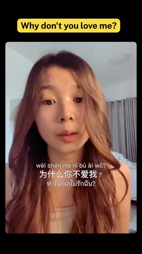 Chinese Unlocked on Instagram: "为什吗 你不爱我 ? Wèi shén me nǐ bù ài wǒ ? #viral #chinese #pov #china #funny"