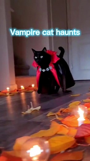 Vampire cat haunts #Interesting#cat#lovely#Pets#anima